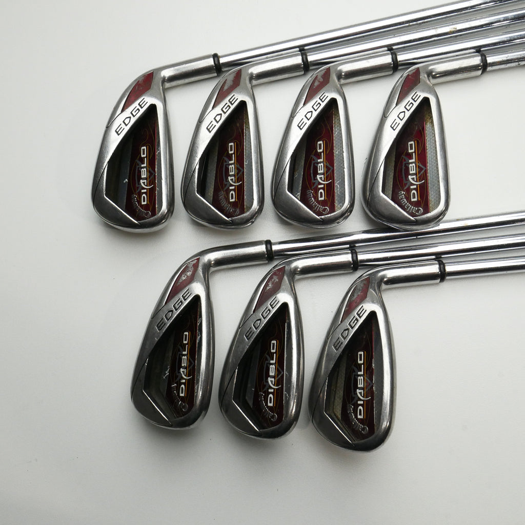 Used Callaway Diablo Edge Iron Set / 4 - PW / Regular Flex