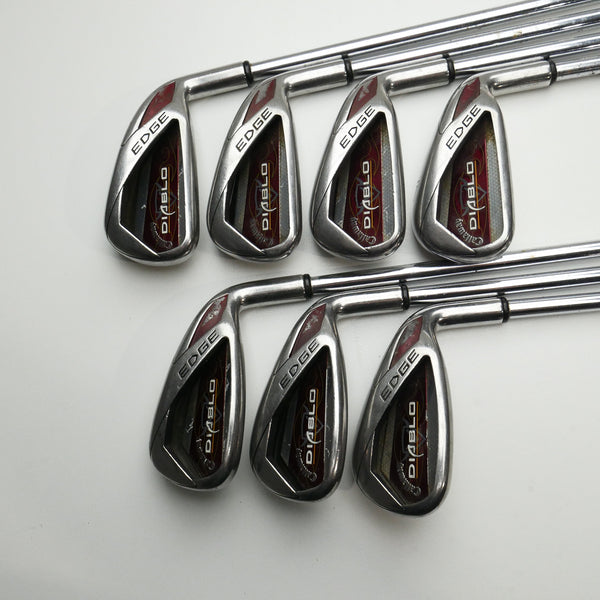 Used Callaway Diablo Edge Iron Set / 4 - PW / Regular Flex
