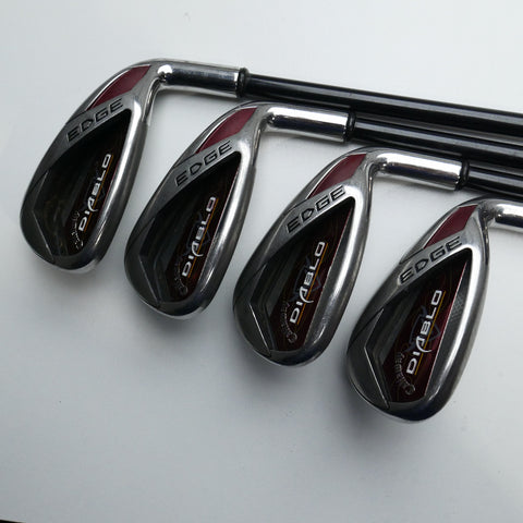 Used Callaway Diablo Edge Iron Set / 4 - SW / Regular Flex