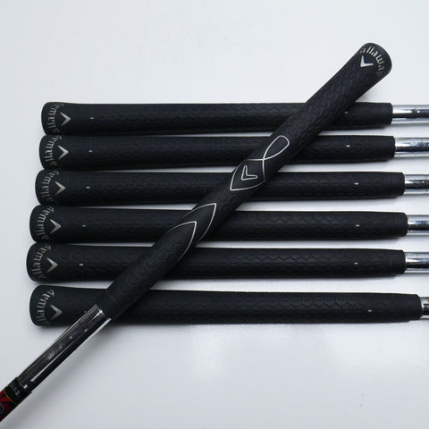Used Callaway Diablo Edge Iron Set / 6 - SW + AW / Uniflex / Left-Handed