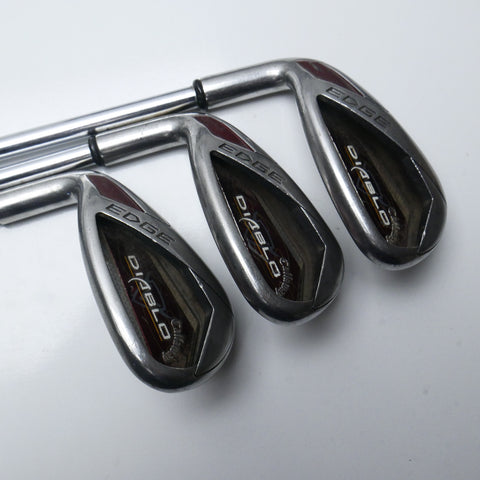 Used Callaway Diablo Edge Iron Set / 6 - SW + AW / Uniflex / Left-Handed