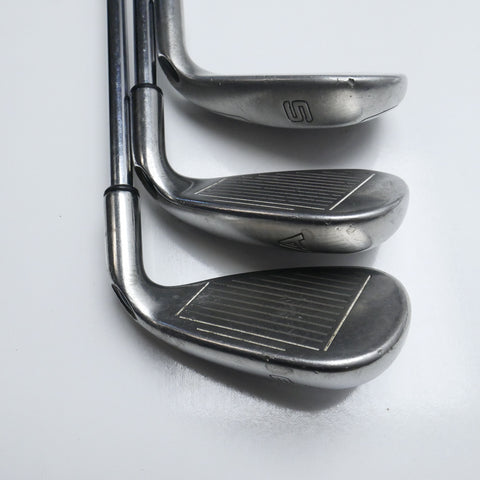 Used Callaway Diablo Edge Iron Set / 6 - SW + AW / Uniflex / Left-Handed