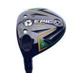 Used Callaway EPIC Flash 3+ Fairway Wood / 13.5 Degrees / Stiff Flex / Left-H