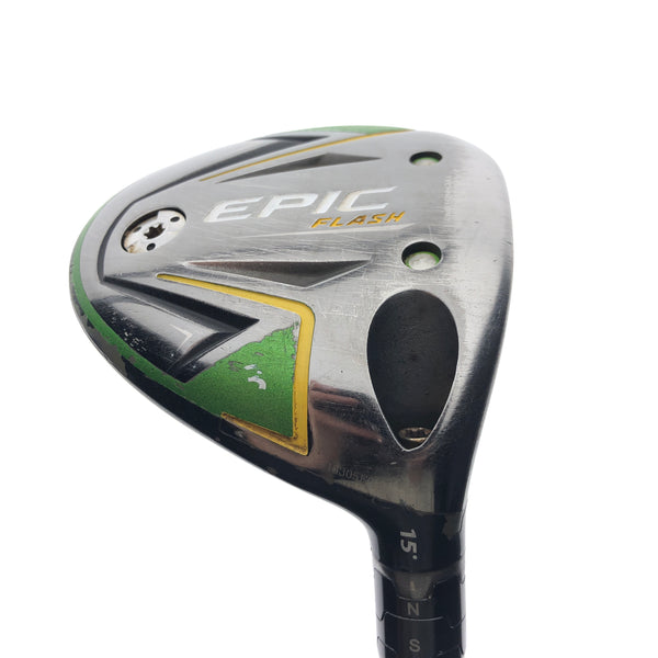 Used Callaway EPIC Flash 3 Fairway Wood / 15 Degrees / Regular Flex