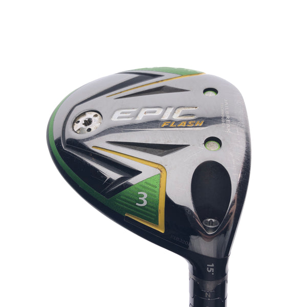 Used Callaway EPIC Flash 3 Fairway Wood / 15 Degrees / Regular Flex