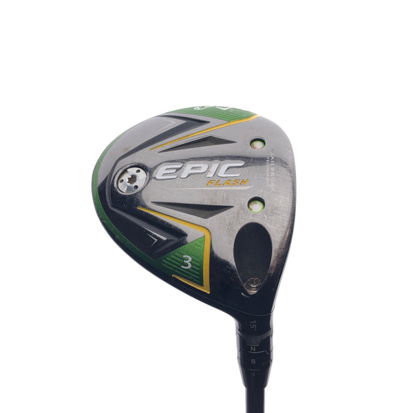 Used Callaway EPIC Flash 3 Fairway Wood / 15 Degrees / Stiff Flex