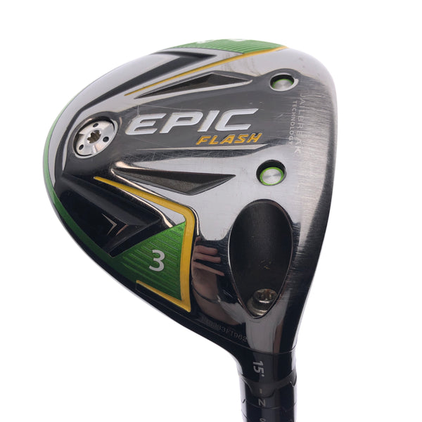 Used Callaway EPIC Flash 3 Fairway Wood / 15 Degrees / Stiff Flex