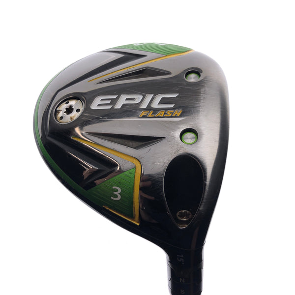 Used Callaway EPIC Flash 3 Fairway Wood / 15 Degrees / Stiff Flex