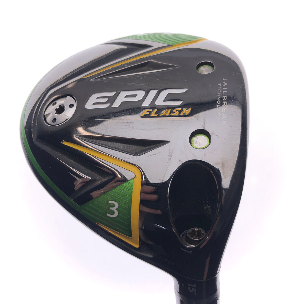 Used Callaway EPIC Flash 3 Fairway Wood / 15 Degrees / Stiff Flex