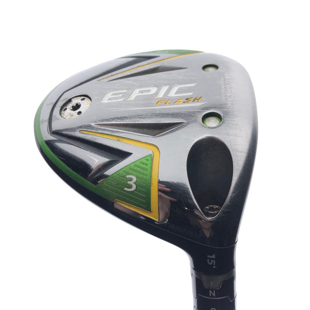 Used Callaway EPIC Flash 3 Fairway Wood / 15 Degrees / Stiff Flex