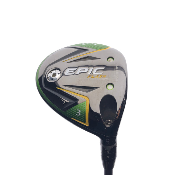 Used Callaway EPIC Flash 3 Fairway Wood / 15 Degrees / Stiff Flex