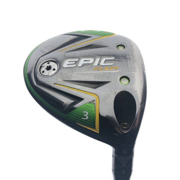 Used Callaway EPIC Flash 3 Fairway Wood / 15 Degrees / Stiff Flex