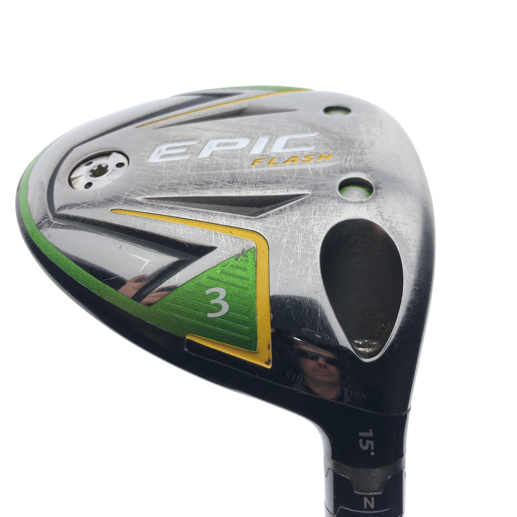 Used Callaway EPIC Flash 3 Fairway Wood / 15 Degrees / Stiff Flex