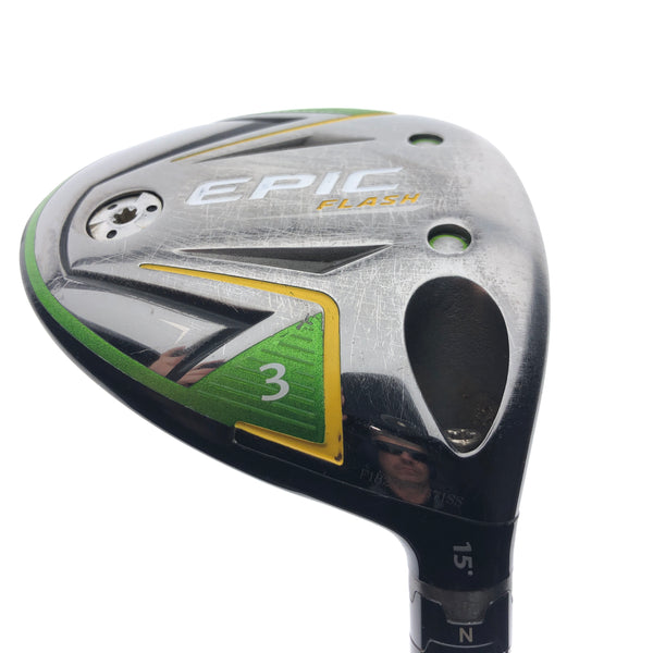Used Callaway EPIC Flash 3 Fairway Wood / 15 Degrees / Stiff Flex