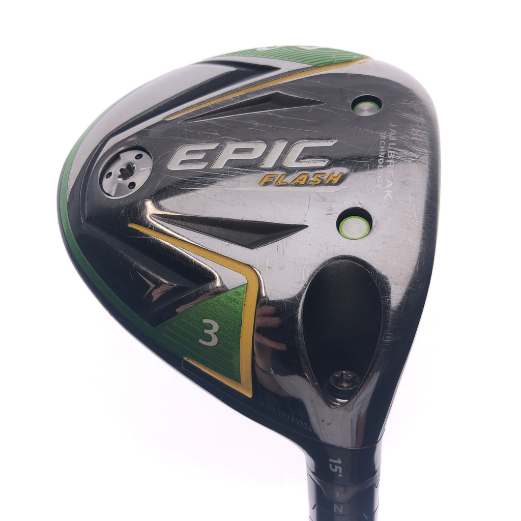 Used Callaway EPIC Flash 3 Fairway Wood / 15 Degrees / X-Stiff Flex