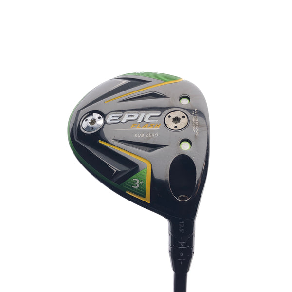 Used Callaway EPIC Flash Sub Zero 3 Fairway Wood / 13.5 Degrees / Stiff Flex