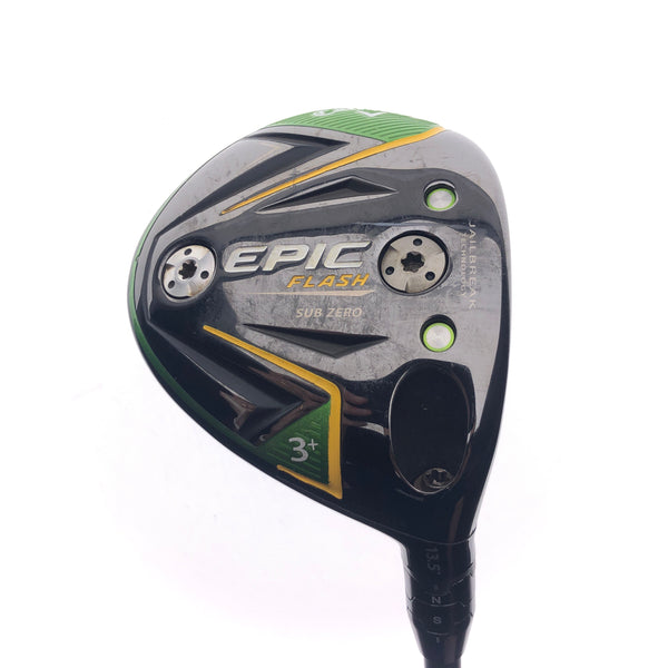 Used Callaway EPIC Flash Sub Zero 3+ Fairway Wood / 13.5 Degrees / Stiff Flex