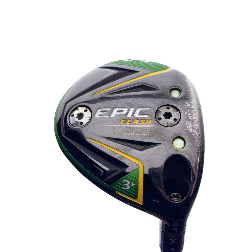 Used Callaway EPIC Flash Sub Zero 3+ Fairway Wood / 13.5 Degrees / X-Stiff Flex