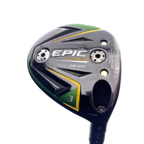 Used Callaway EPIC Flash Sub Zero 3 Fairway Wood / 15 Degrees / Stiff Flex