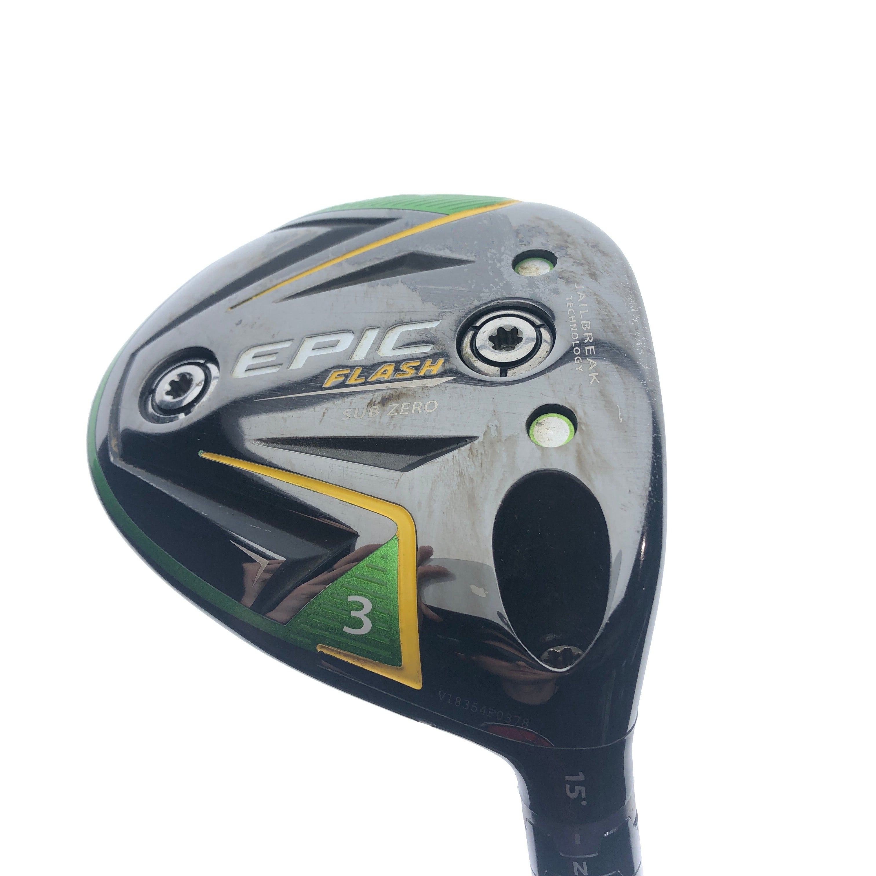 Used Callaway EPIC Flash Sub Zero 3 Fairway Wood / 15.0 Degrees / Stiff Flex