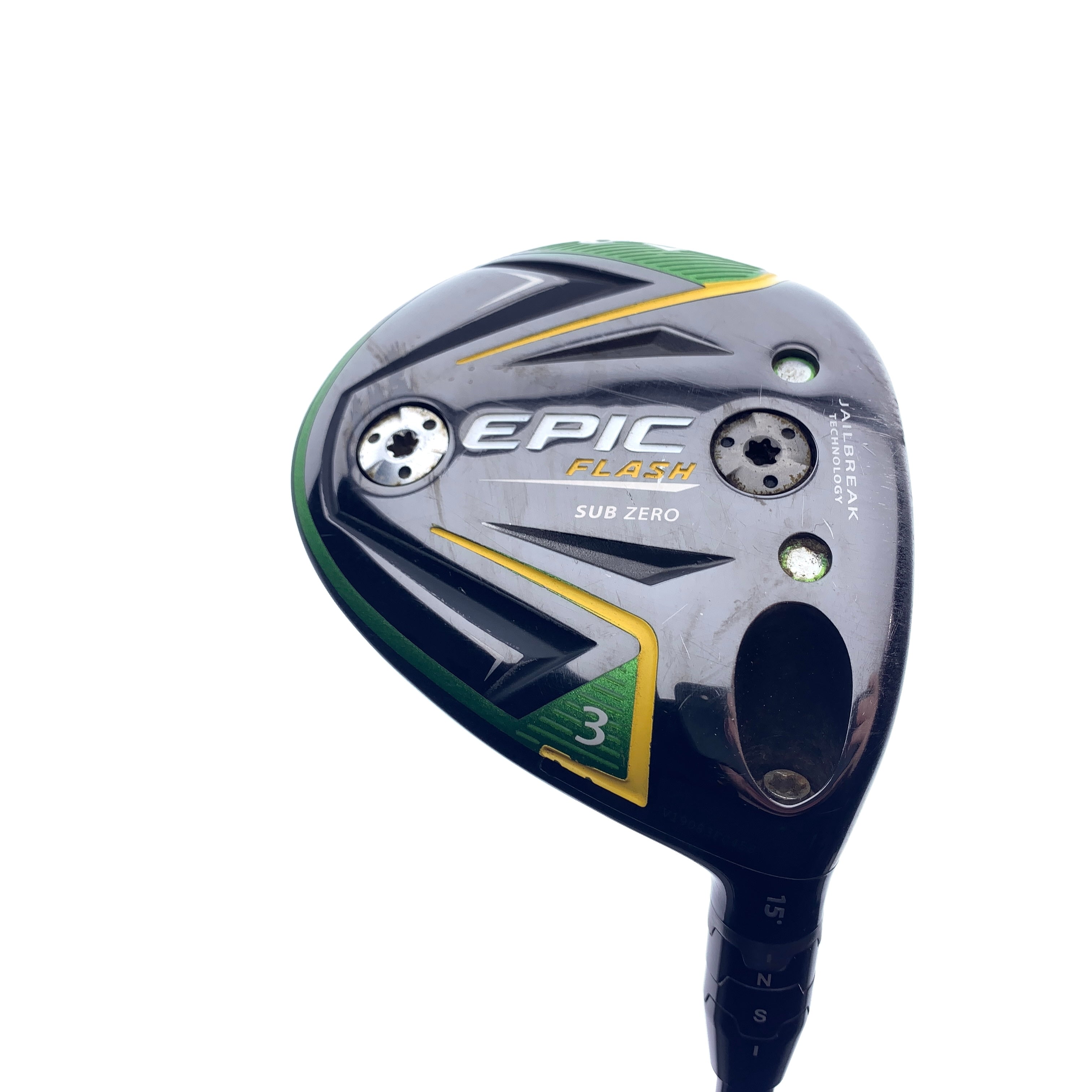 Used Callaway EPIC Flash Sub Zero 3 Fairway Wood / 15.0 Degrees / TX Flex