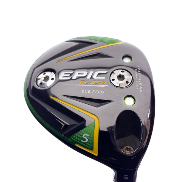 Used Callaway EPIC Flash Sub Zero 5 Fairway Wood / 18 Degrees / Stiff Flex