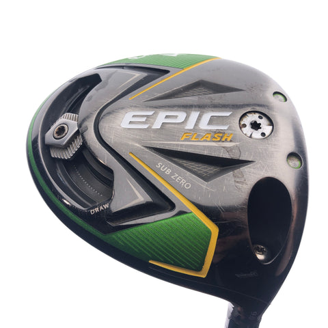 Used Callaway EPIC Flash Sub Zero Driver / 9.0 Degrees / Stiff Flex
