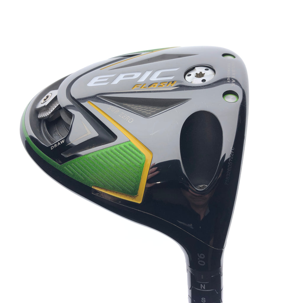 Used Callaway EPIC Flash Sub Zero Driver / 9.0 Degrees / Stiff Flex