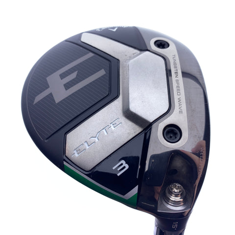 Used Callaway Elyte 3 Fairway Wood / 15.0 Degrees / Stiff Flex