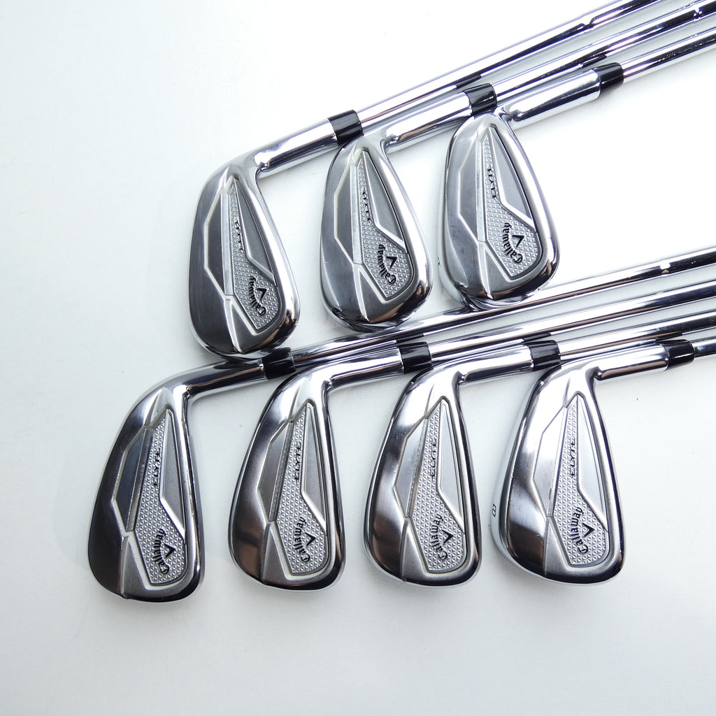 Used Callaway Elyte Iron Set / 5 - PW + AW / Stiff Flex