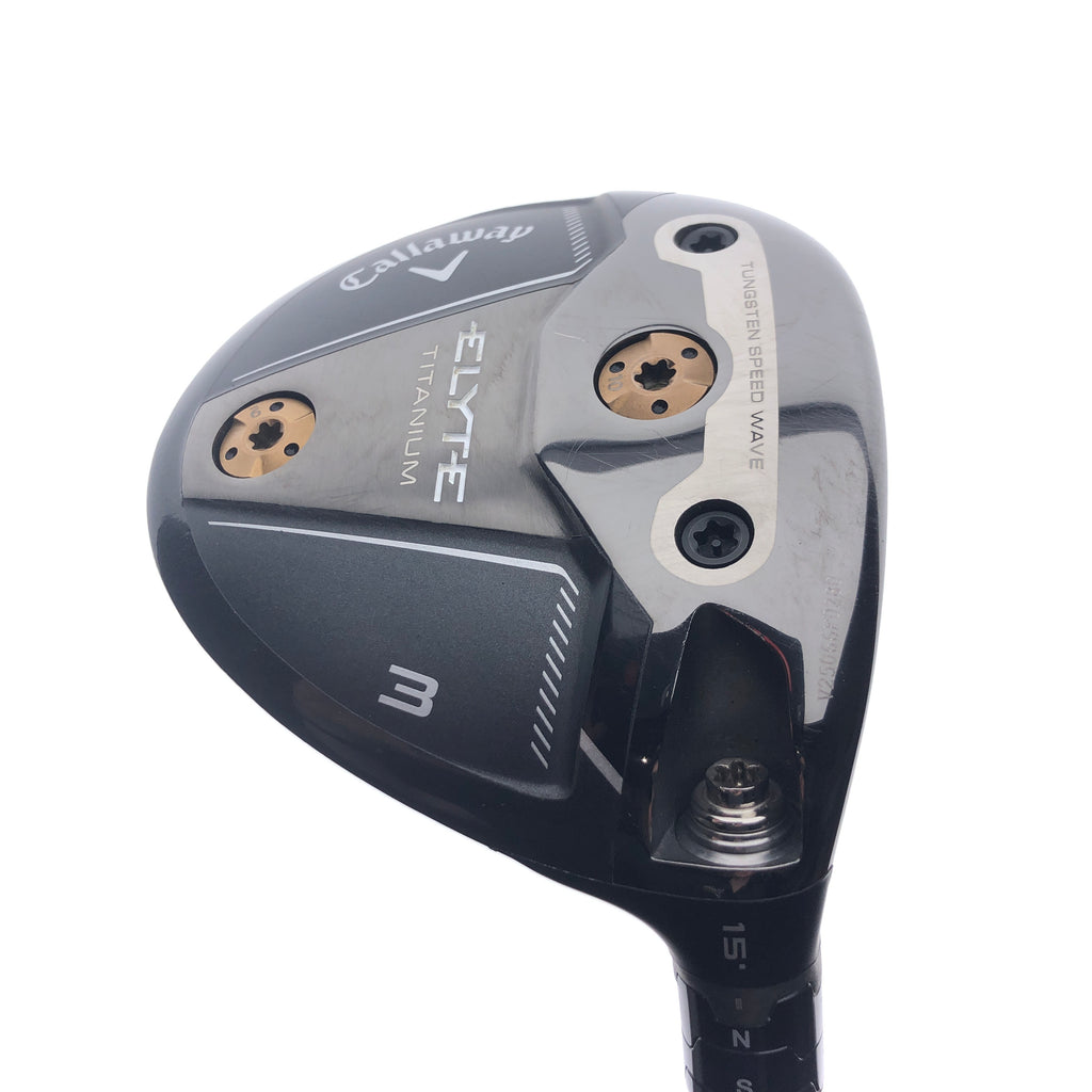 Used Callaway Elyte Titanium 3 Fairway Wood / 15 Degrees / Stiff Flex