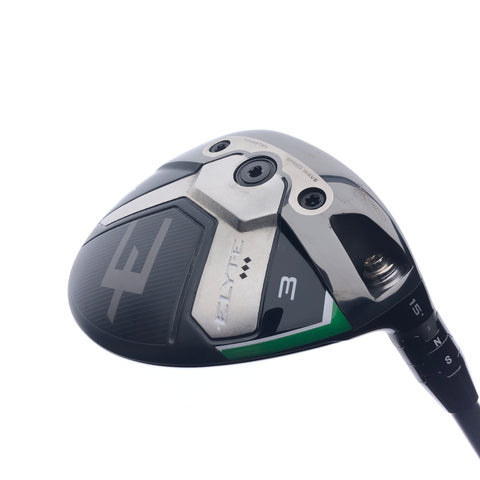 Used Callaway Elyte Triple Diamond 3 Fairway Wood / 15 Degrees / Stiff Flex