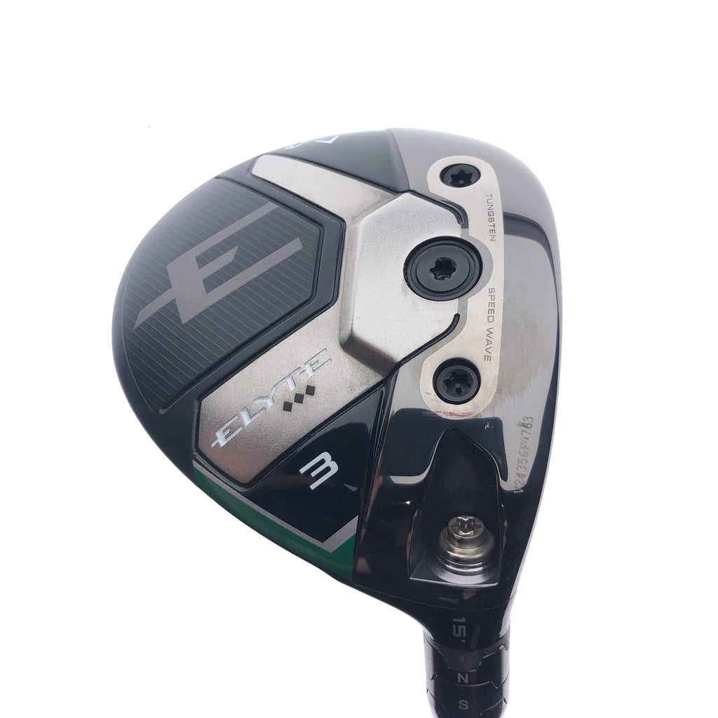Used Callaway Elyte Triple Diamond 3 Fairway Wood / 15 Degrees / Stiff Flex