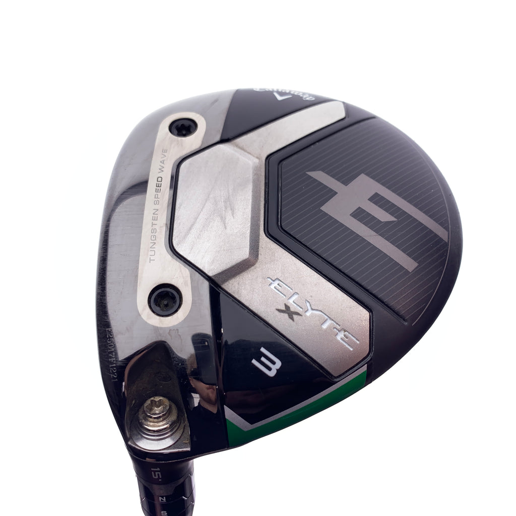 Used Callaway Elyte X 3 Fairway Wood / 15 Degrees / Stiff Flex / Left-Handed