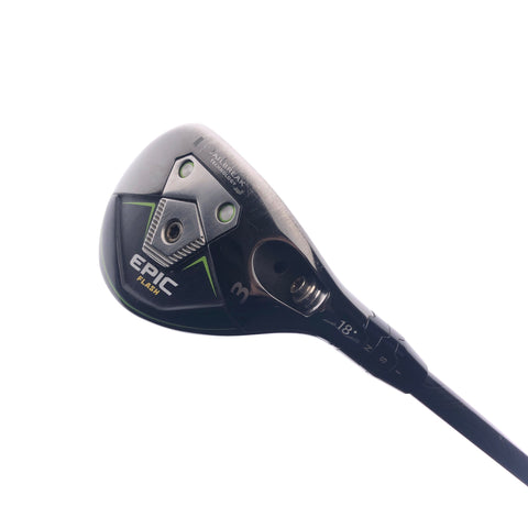 Used Callaway Epic Flash 3 Hybrid / 18 Degrees / Stiff Flex