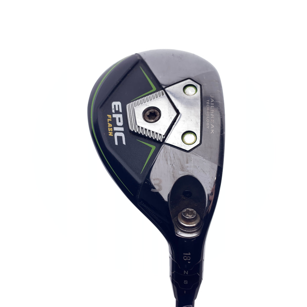 Used Callaway Epic Flash 3 Hybrid / 18 Degrees / Stiff Flex