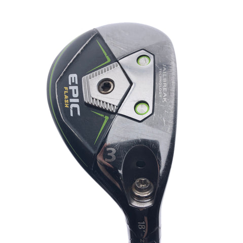 Used Callaway Epic Flash 3 Hybrid / 18.0 Degrees / Stiff Flex