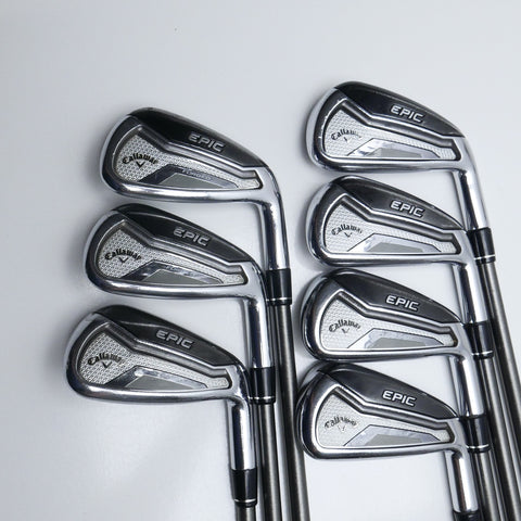 Used Callaway Epic Forged 19 Iron Set / 4 - PW / Stiff Flex