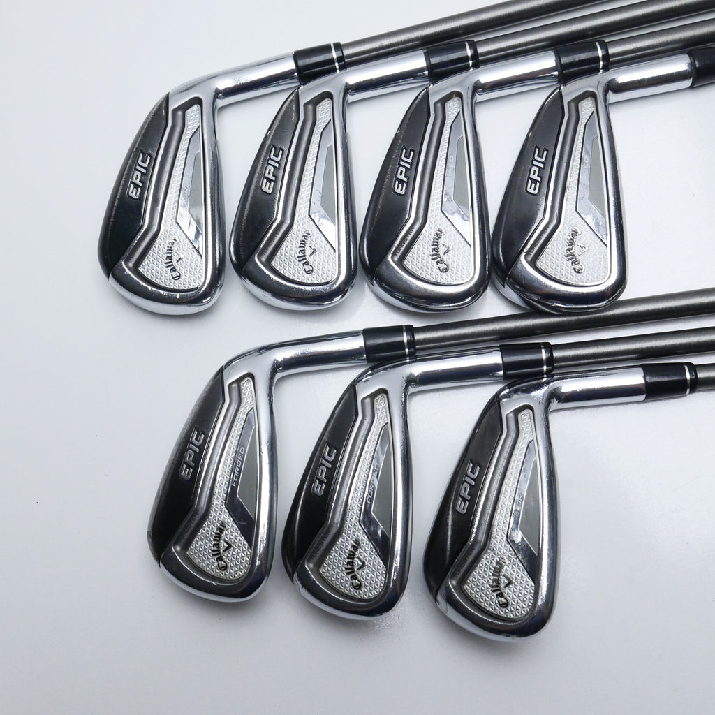 Used Callaway Epic Forged 19 Iron Set / 4 - PW / Stiff Flex
