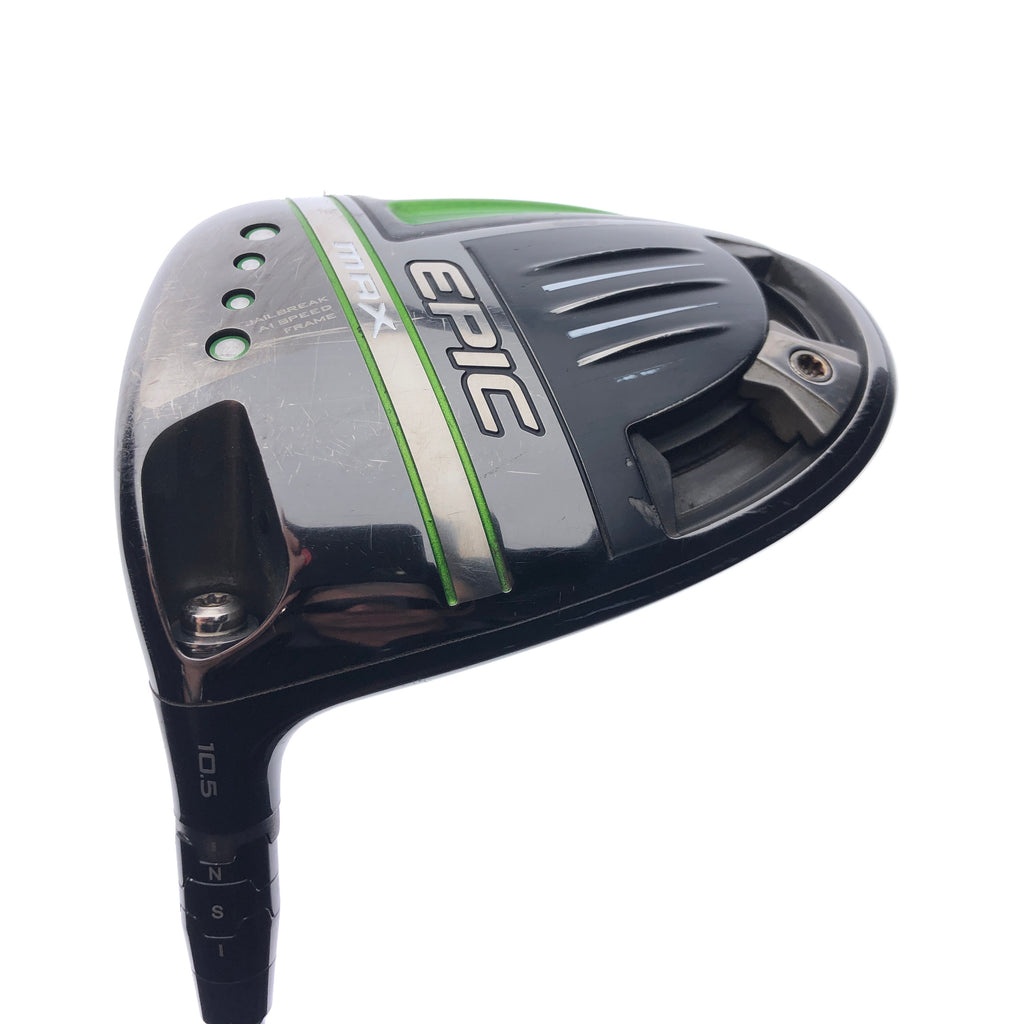 Used Callaway Epic Max Driver / 10.5 Degrees / Stiff Flex / Left-Handed