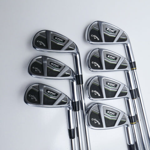 Used Callaway Epic Pro Iron Set / 5 - PW + AW / Stiff Flex