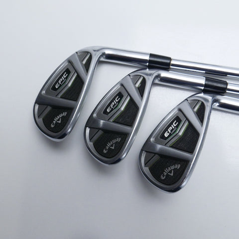 Used Callaway Epic Pro Iron Set / 5 - PW + AW / Stiff Flex