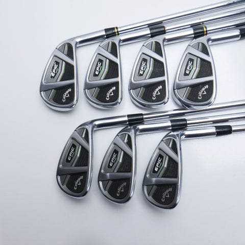 Used Callaway Epic Pro Iron Set / 5 - PW + AW / Stiff Flex