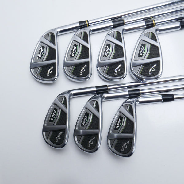 Used Callaway Epic Pro Iron Set / 5 - PW + AW / Stiff Flex