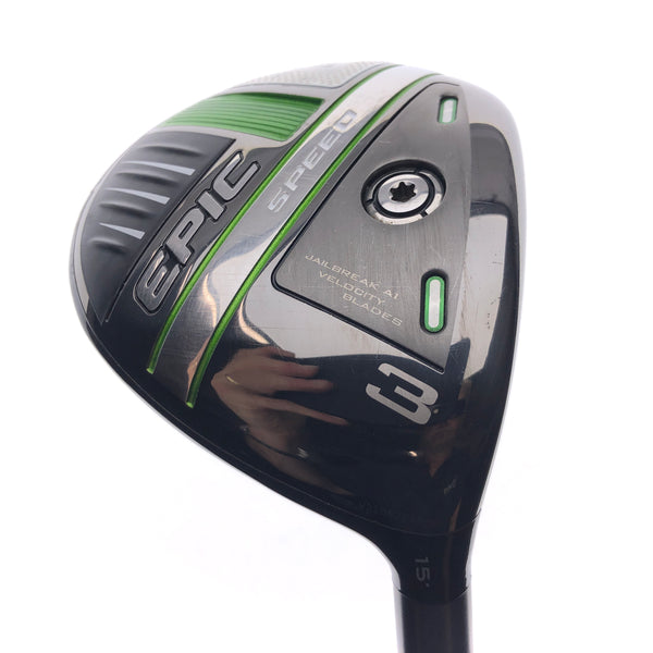 Used Callaway Epic Speed 3 Fairway Wood / 15 Degrees / Stiff Flex