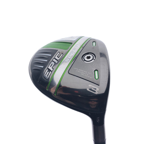 Used Callaway Epic Speed 3 Fairway Wood / 15 Degrees / Stiff Flex
