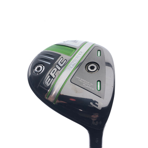 Used Callaway Epic Speed Triple Diamond 3 Fairway Wood / 15 Degrees / Stiff Flex