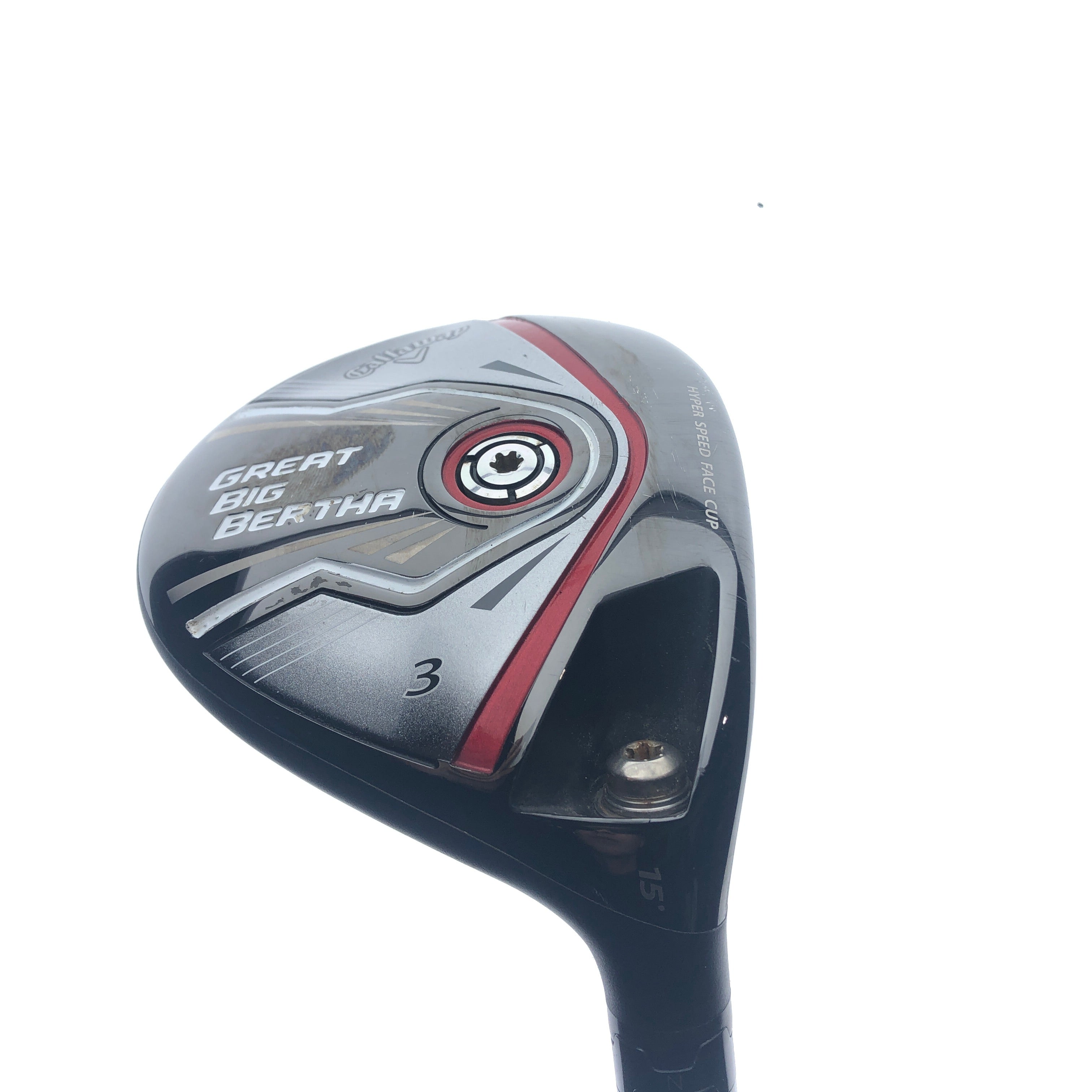 Used Callaway Great Big Bertha 2015 3 Fairway Wood / 15.0 Degrees / Regular Flex