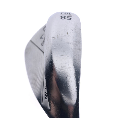 Used Callaway Jaws Full Toe Chrome Lob Wedge / 58.0 Degrees / Stiff Flex