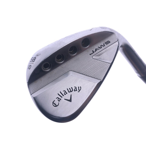 Used Callaway Jaws Full Toe Chrome Lob Wedge / 58.0 Degrees / Wedge Flex